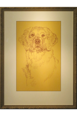 WORD DRAWING Cocker Spaniel Dog Art Portrait Print #48 Kline adds dog name free 